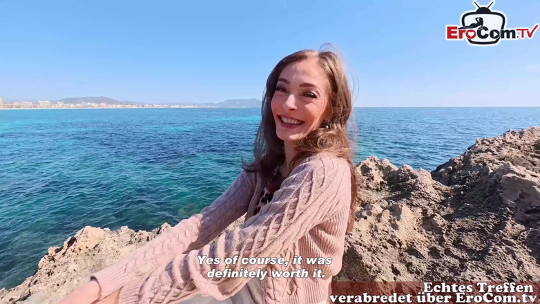 EroCom: Deutscher tourist teen becky California holt typen zu einem öffentlichen urlaubsfick...