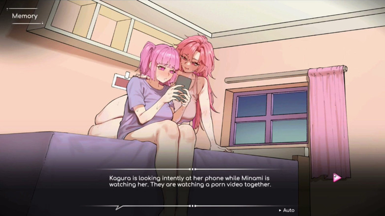 NSFWOtaku: Hentai Game - Minami and Kagura Threesome Hentai Gallery Scene Blowjob...