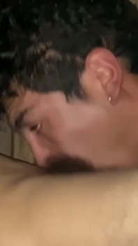 Making Him Gag Beautifully on My Cock During This Intense Session.
