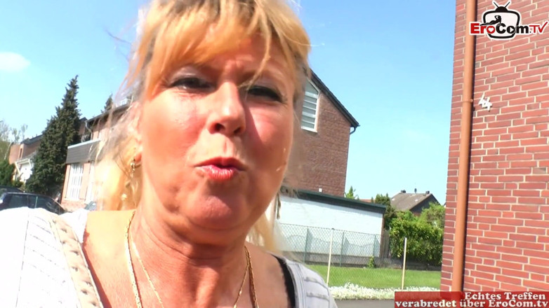 EroCom: Mature busty german blonde next door share a cock in...
