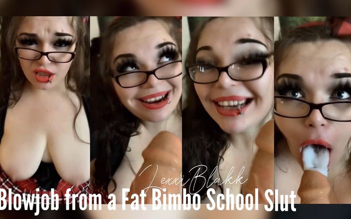 Lexxi Blakk: Boquete de uma puta gorda da escola bimbo