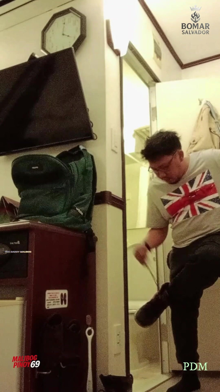 pinoy malibog: Babasının büyük göbeği, sert yarak enerjisi