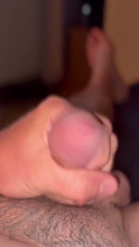 Having a Wank in Bed with My Cut Penis