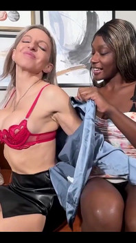 Two Office Sluts Fuck Boss for Promotion