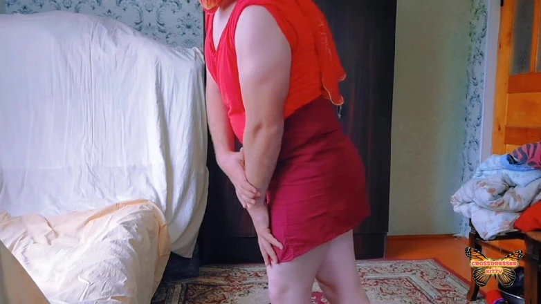Kitty_Cross: Transvestiert kitty amateur teen Femboy modell liebt es, heiße sexy...