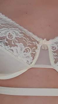Vintage Cross Straps Nylon Bra