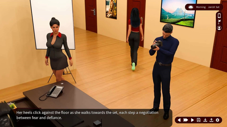 Dirty GamesXxX: Whispers of desire: istri seksi lagi asik pemotretan sambil ditonton...