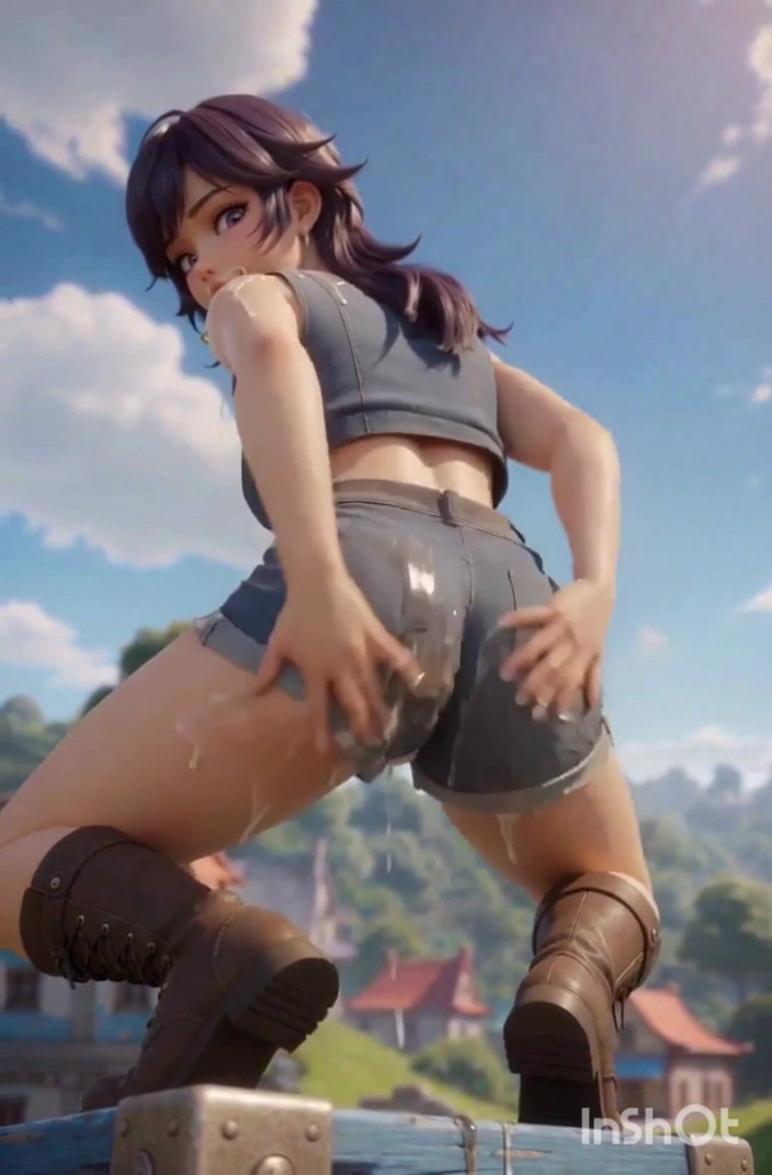 Wertstofsamler: Sexy Schwarzhaarige 3D Anime Mädchen