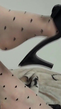 (006) Hot Shoejob Then Footjob with Cute Mules and Nylon Feet (1080p)
