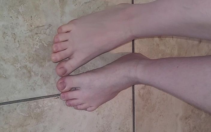 On cloud 69: Bare Feet Walking Around Kitchen