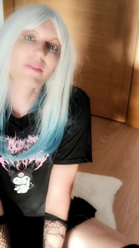 Alt Tgirl Masturbates for You