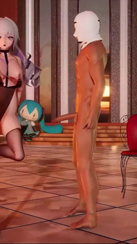 [mmd] baile arrogante abracadabra sexo anal cadena de leche seda negra bofetada