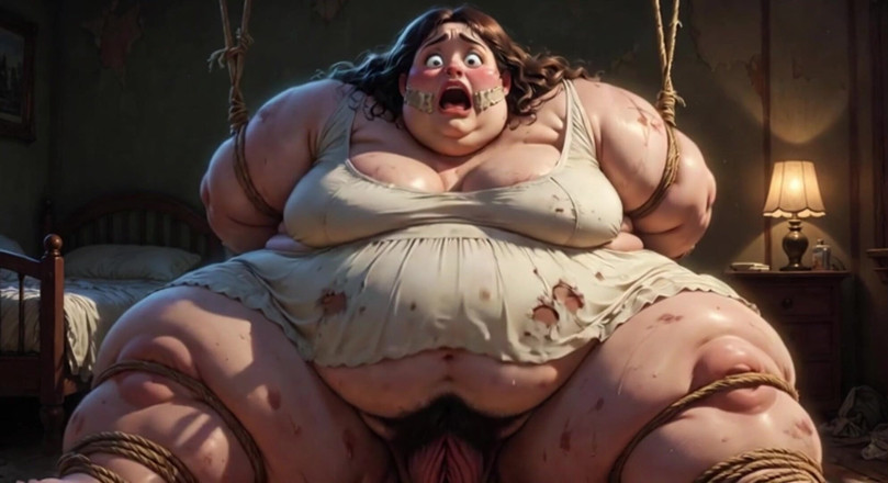 Anime Hentai: Virgin Fat SSBBW Bound - Scared &amp; Begging for Cock in Her...