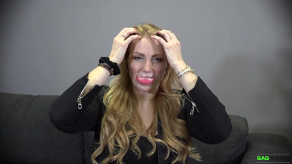 Gag Attack: Mila - Talking through tegaderm tape gags