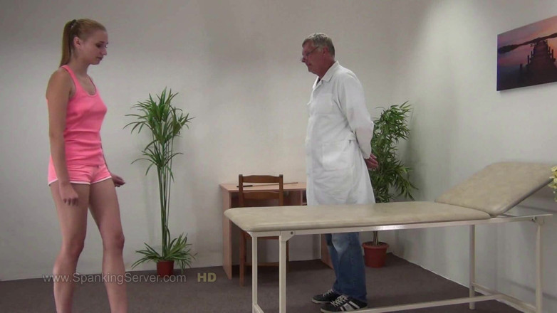 Spanking Server: Chelsy otk dottore sculacciata