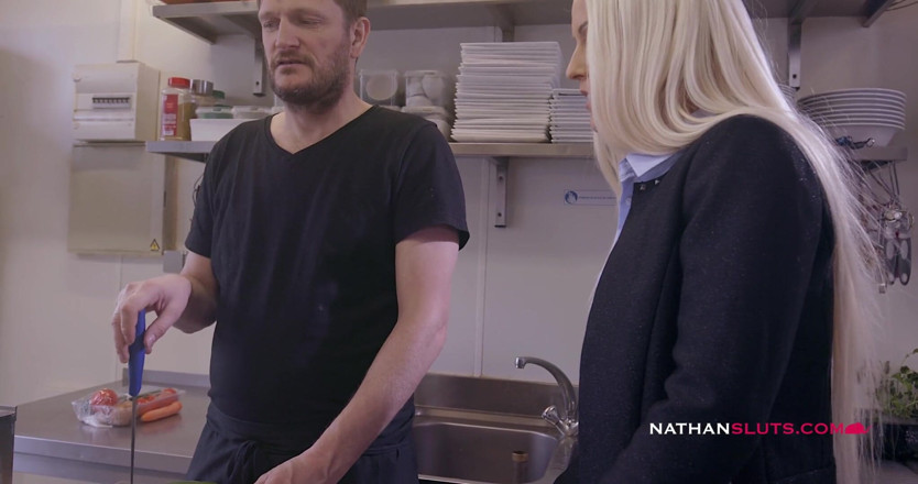 Nathansluts: Anal in the kitchen for busty Blanche Bradburry & teen Ally...