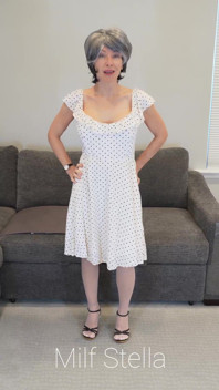 Sadie in a Polka Dot Dress