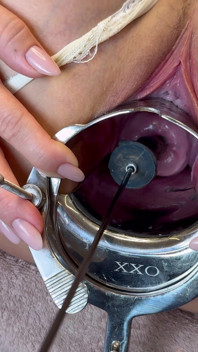 Stretching My Cervix with Small Stallion Dildo