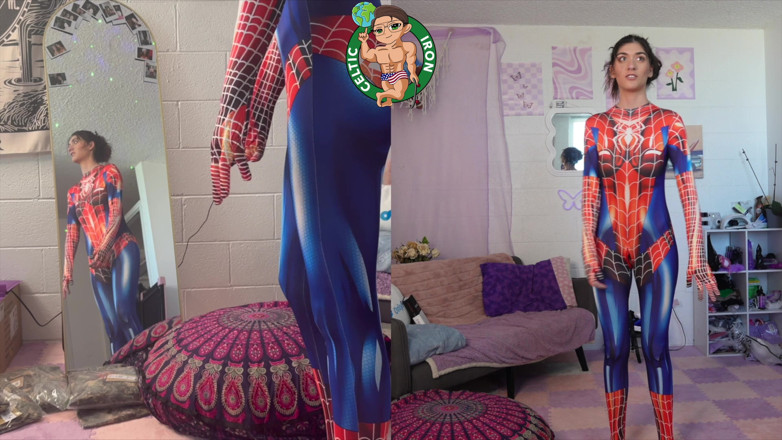 Celtic Iron: Complete vriendinervaring: Spiderman cosplay beste pijpbeurt Aubry Babcock creampiev ol.47