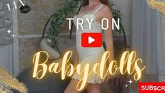 Leverageurassets: Babydoll Dress Lingerie Try-on Haul | Best 4K Mirror View | Natural Petite...