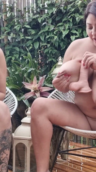 Kim Velez & Sofia Damon breast sucking