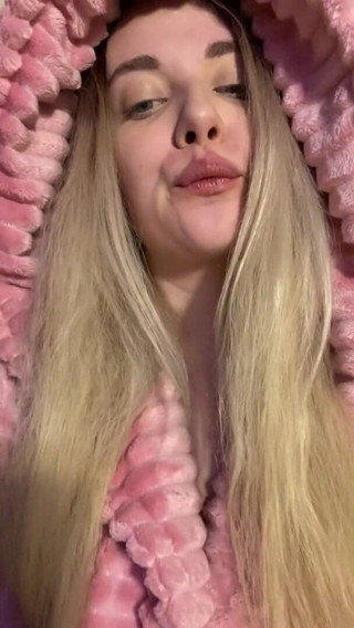 My bf cuckold: Girl in cute outfit suck dildo