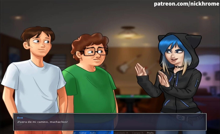 Cartoon Universal: Summertime saga teil 68 - nackte party (spanischer sub)