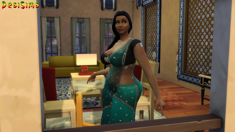 Desi Sims: Desi ożenił się z ciocią Sari uwodzi tego młodego indyjskiego...