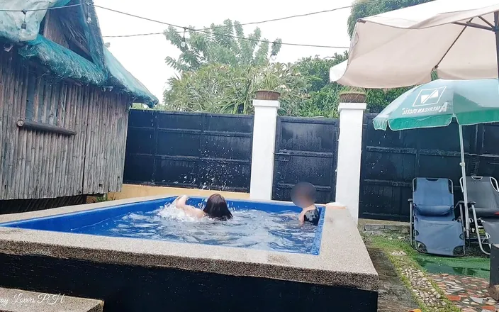 Pinay Viral Scandal: I Made My Horny Wife Squirt in the Pool!