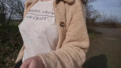 Alison Robell: Boobwalk on the Side of the Road, Braless Walking in...