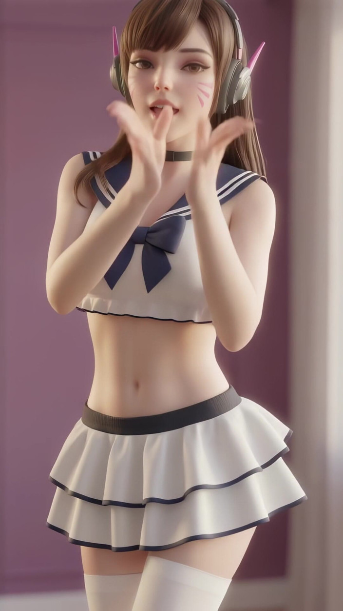 3D-Hentai Games: D.va's Bubbly Dance (girls' Generation - Gee)