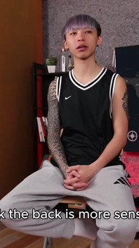 No.ksgh06 Climax Labs Ep.45 Handsome Male Model with Tattooed Arms and Prostate Incontinence. Ep.1