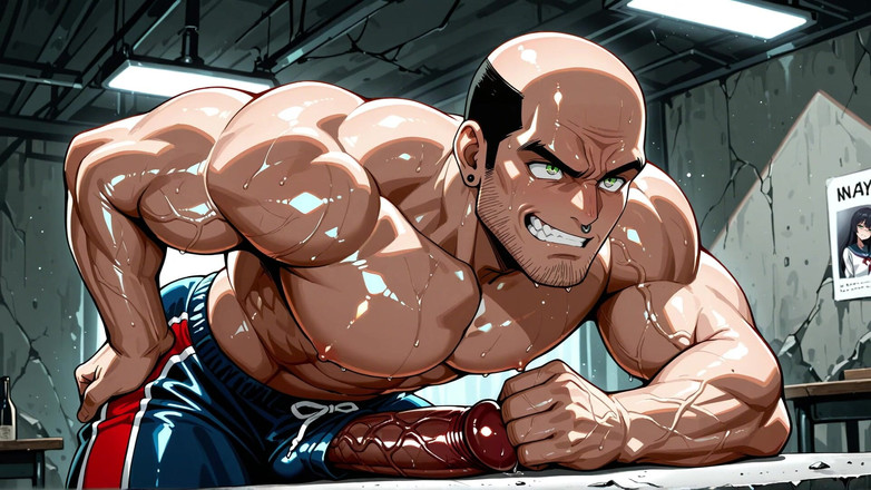 Erotic Man: Ai Anime Style Wielki Kutas Mężczyźni