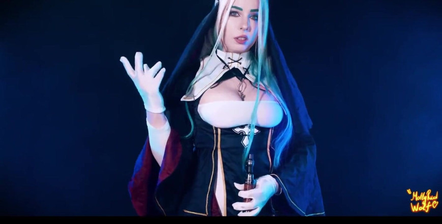MollyRedWolf: I Lied to Nun and She Discipline Me with Pegging -...