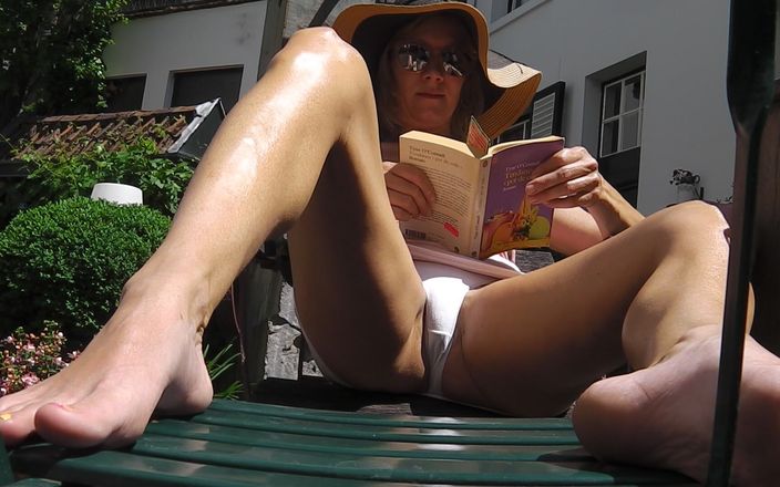 Horny Lola: White Panties in the Sun