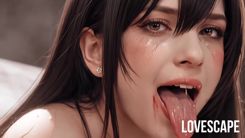 Lovescape: Çifte sorun: azgın sarışın ve kahverengi güzeller korunmasız ve ıslak sikiliyor