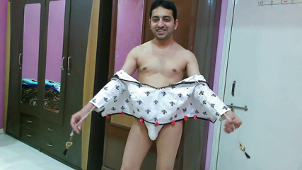 Cute & Nude Crossdresser: Hot crossdresser femboy Sweet Lollipop in a white crop top...