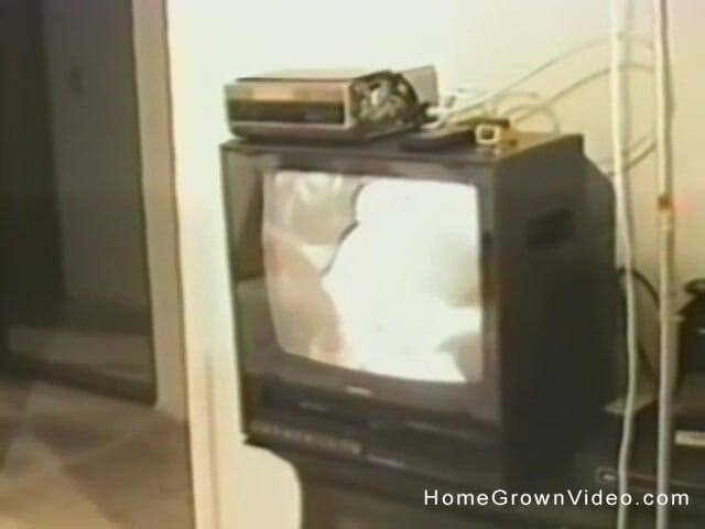 Homegrown Video: A Small Tits Brunette Takes on Two Guys
