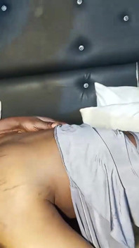 Ebony with Huge Tits Fisting on Her Husband Huge Dick on Christmas Day