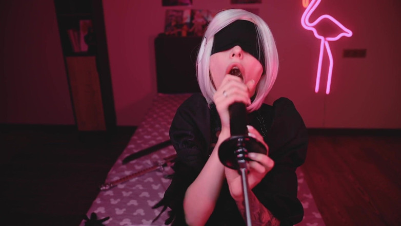 Mysweetalice: Bbc Nier Automaten cosplay bbc blowjob Mysweetalice alias Mykinkydope