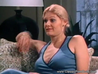Classic Porn DVDs: Hairy milf spreads her legs for a monster dong