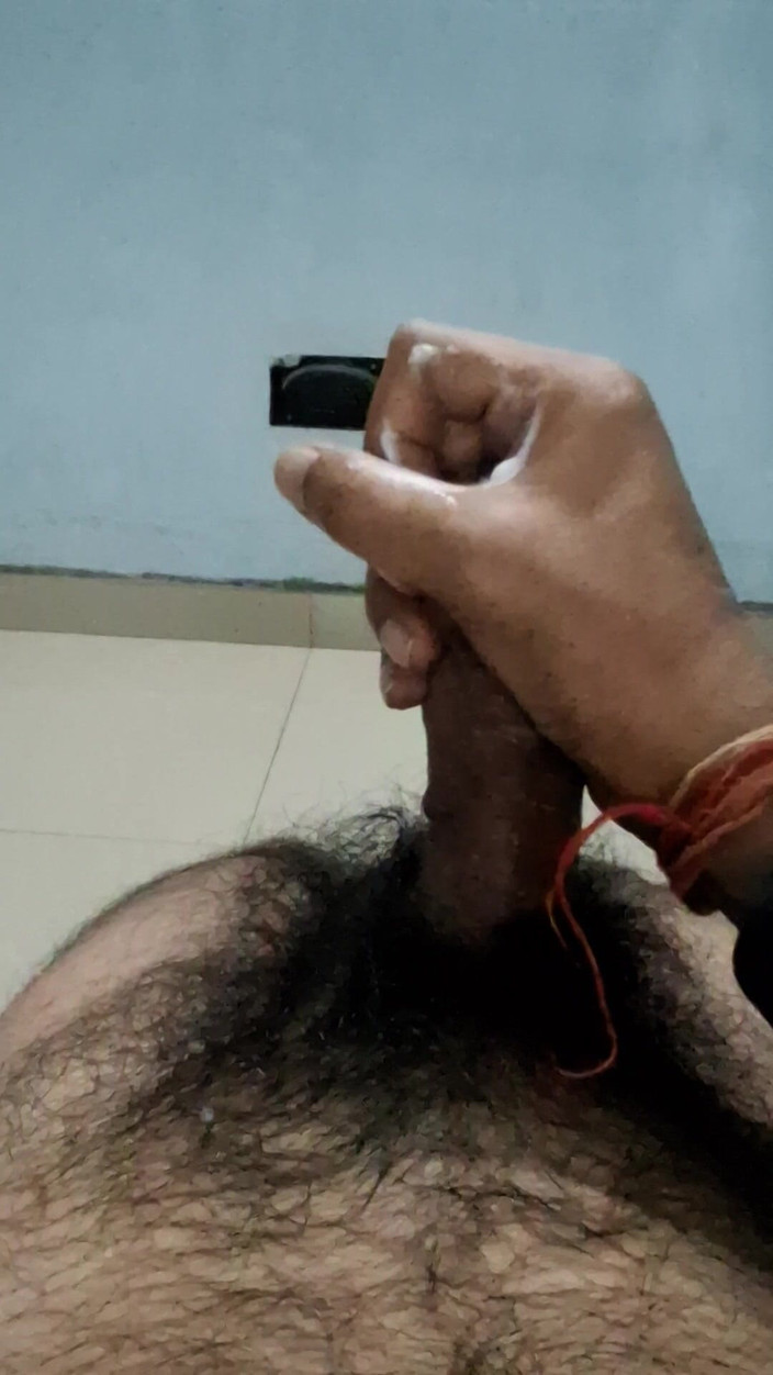 Closeup hero: Pulă mare cu ejaculare dublă dezordonată