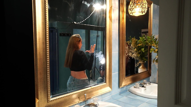 AnaiLoves: Đằng sau hậu trường! Nóng Latina tóc vàng với bộ...