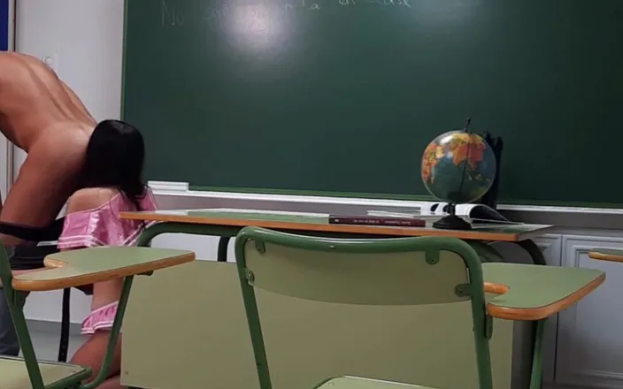 Gina Ferocious: Depraved Teacher Fucks with the Young Student at School