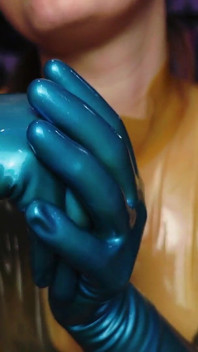 Fetish sarung tangan lateks dan Asmr