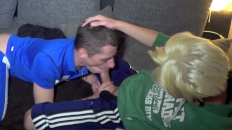 HUMLIATION AND SPANKING PORN: Hard bareback sneaker humiliation by 2 straight scally lads