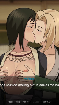 Naruto: kunoichi eğitmeni - büyük götlü orta yaşlı seksi kadınlar shizune ve tsuande üçlü seks yapıyor. Ateşli oral seks ve domaltmalı amcık dölleme