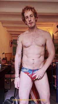 Wash Day Got Me Hard in My Swimming Trunks