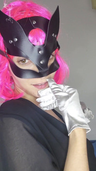 Observe My Passionate Self-pleasure with a Kitty Mask and Big Tits