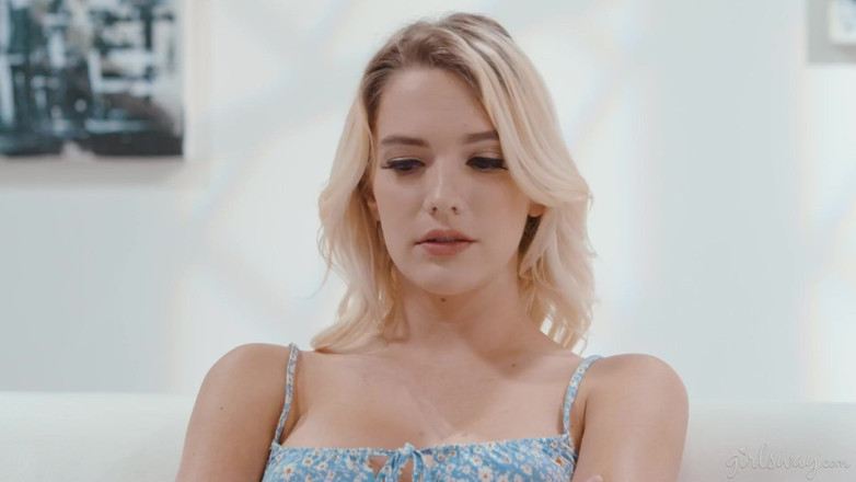 Girlsway: Girlsway - Nervous Kenna James Gets Convinced by Horny Devils Lacy...